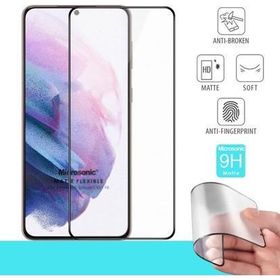Microsonic Samsung Galaxy S21 FE Seramik Matte Flexible Siyah Ekran Koruyucu