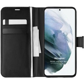 Microsonic Samsung Galaxy S21 Plus Delux Leather Wallet Kılıf