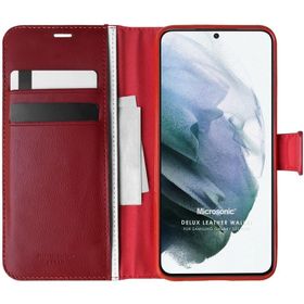 Microsonic Samsung Galaxy S21 Plus Delux Leather Wallet Kılıf