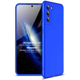 Microsonic Samsung Galaxy S21 Plus Double Dip 360 Protective Mavi Cep Telefonu Kılıfı