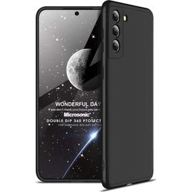 Microsonic Samsung Galaxy S21 Plus Double Dip 360 Protective Siyah Kılıf