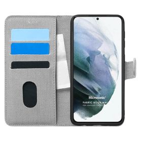 Microsonic Samsung Galaxy S21 Plus Fabric Book Wallet Kılıf