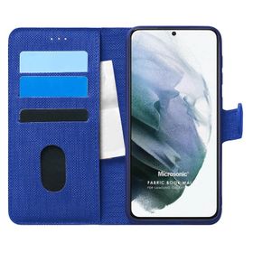 Microsonic Samsung Galaxy S21 Plus Fabric Book Wallet Kılıf