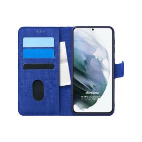 Microsonic Samsung Galaxy S21 Plus Fabric Book Wallet Kılıf