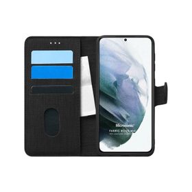 Microsonic Samsung Galaxy S21 Plus Fabric Book Wallet Kılıf