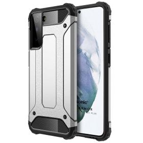 Microsonic Samsung Galaxy S21 Plus Rugged Armor Gümüş Cep Telefonu Kılıfı