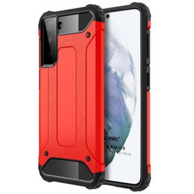 Microsonic Samsung Galaxy S21 Plus Rugged Armor Kırmızı Cep Telefonu Kılıfı