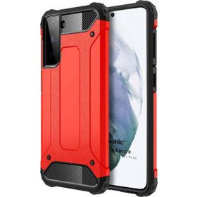 Microsonic Samsung Galaxy S21 Plus Rugged Armor Kırmızı Cep Telefonu Kılıfı