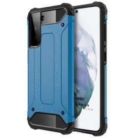 Microsonic Samsung Galaxy S21 Plus Rugged Armor Mavi Cep Telefonu Kılıfı
