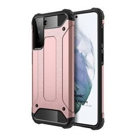 Microsonic Samsung Galaxy S21 Plus Rugged Armor Rose Gold Cep Telefonu Kılıfı