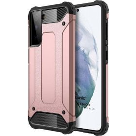 Microsonic Samsung Galaxy S21 Plus Rugged Armor Rose Gold Cep Telefonu Kılıfı