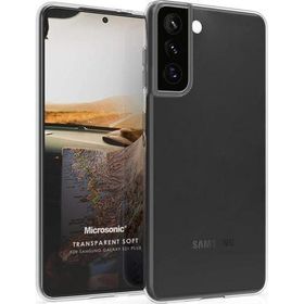 Microsonic Samsung Galaxy S21 Plus Transparent Soft Beyaz Cep Telefonu Kılıfı