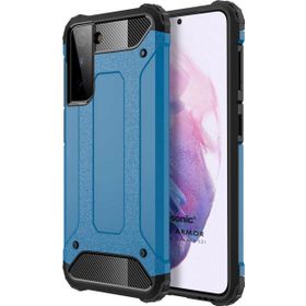 Microsonic Samsung Galaxy S21 Rugged Armor Mavi Cep Telefonu Kılıfı