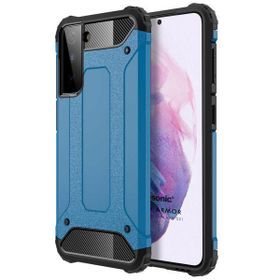 Microsonic Samsung Galaxy S21 Rugged Armor Mavi Cep Telefonu Kılıfı