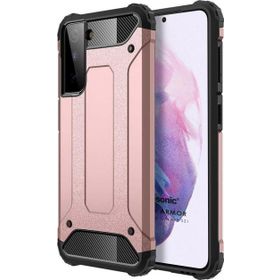 Microsonic Samsung Galaxy S21 Rugged Armor Rose Gold Cep Telefonu Kılıfı