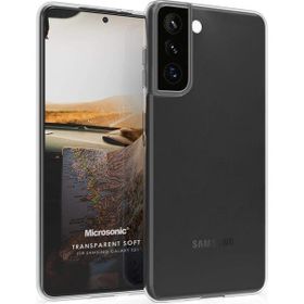 Microsonic Samsung Galaxy S21 Transparent Soft Beyaz Kılıf