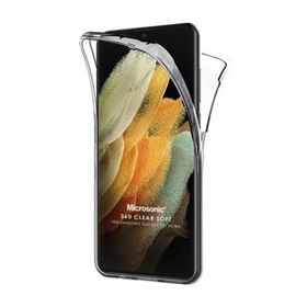 Microsonic Samsung Galaxy S21 Ultra 6 Tarafı Tam Full Koruma 360 Clear Soft Kılıf