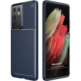 Microsonic Samsung Galaxy S21 Ultra Legion Series Lacivert Cep Telefonu Kılıfı