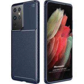 Microsonic Samsung Galaxy S21 Ultra Legion Series Lacivert Cep Telefonu Kılıfı