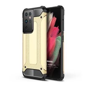 Microsonic Samsung Galaxy S21 Ultra Rugged Armor Gold Cep Telefonu Kılıfı