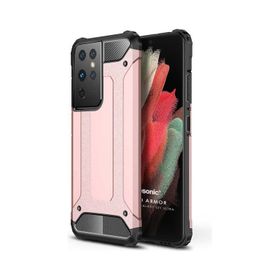 Microsonic Samsung Galaxy S21 Ultra Rugged Armor Lacivert Kılıf
