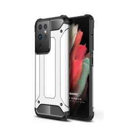 Microsonic Samsung Galaxy S21 Ultra Rugged Armor Lacivert Kılıf