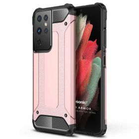 Microsonic Samsung Galaxy S21 Ultra Rugged Armor Rose Gold Cep Telefonu Kılıfı