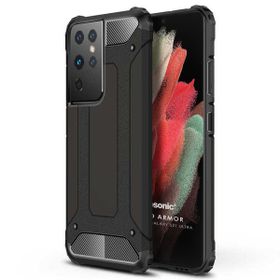 Microsonic Samsung Galaxy S21 Ultra Rugged Armor Siyah Kılıf