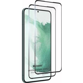 Microsonic Samsung Galaxy S22 Crystal Seramik Nano 2 Adet Siyah Ekran Koruyucu