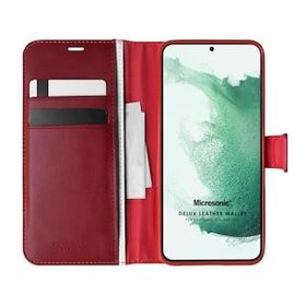 Microsonic Samsung Galaxy S22 Delux Leather Wallet Kılıf