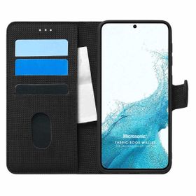 Microsonic Samsung Galaxy S22 Fabric Book Wallet Kılıf