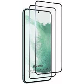 Microsonic Samsung Galaxy S22 Plus Crystal Seramik Nano 2 Adet Siyah Ekran Koruyucu