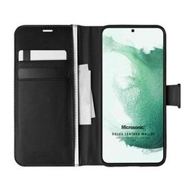 Microsonic Samsung Galaxy S22 Plus Delux Leather Wallet Kılıf