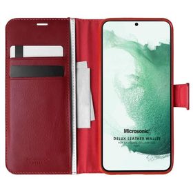 Microsonic Samsung Galaxy S22 Plus Delux Leather Wallet Kılıf