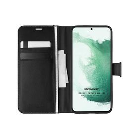 Microsonic Samsung Galaxy S22 Plus Delux Leather Wallet Kılıf