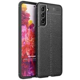 Microsonic Samsung Galaxy S22 Plus Deri Dokulu Silikon Kılıf