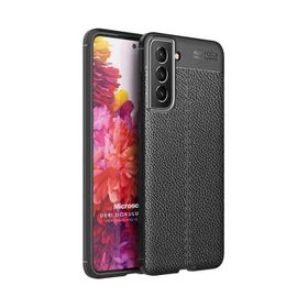 Microsonic Samsung Galaxy S22 Plus Deri Dokulu Silikon Kılıf