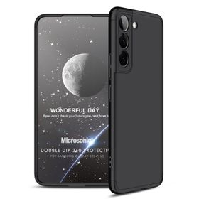 Microsonic Samsung Galaxy S22 Plus Double Dip 360 Protective Siyah Kılıf