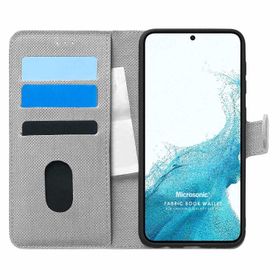 Microsonic Samsung Galaxy S22 Plus Fabric Book Wallet Kılıf