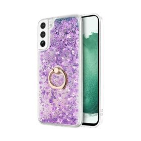 Microsonic Samsung Galaxy S22 Plus Glitter Liquid Holder Mor Kılıf