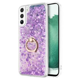 Microsonic Samsung Galaxy S22 Plus Glitter Liquid Holder Mor Kılıf