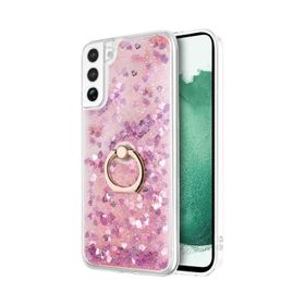 Microsonic Samsung Galaxy S22 Plus Glitter Liquid Holder Pembe Kılıf