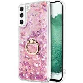 Microsonic Samsung Galaxy S22 Plus Glitter Liquid Holder Pembe Kılıf