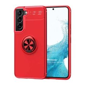 Microsonic Samsung Galaxy S22 Plus Kickstand Ring Holder Kırmızı Cep Telefonu Kılıfı