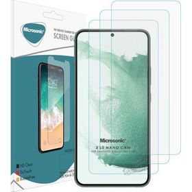 Microsonic Samsung Galaxy S22 Plus Nano Cam 3`lü Paket Cep Telefonu Ekran Koruyucusu