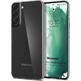 Microsonic Samsung Galaxy S22 Plus Non Yellowing Crystal Clear Sararma Önleyici Kristal Şeffaf Kılıf