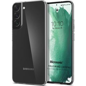 Microsonic Samsung Galaxy S22 Plus Non Yellowing Crystal Clear Sararma Önleyici Kristal Şeffaf Kılıf