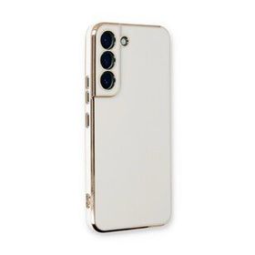 Microsonic Samsung Galaxy S22 Plus Olive Plated Beyaz Cep Telefonu Kılıfı