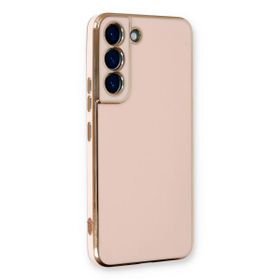 Microsonic Samsung Galaxy S22 Plus Olive Plated Pembe Kılıf