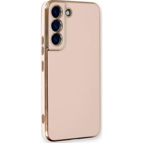 Microsonic Samsung Galaxy S22 Plus Olive Plated Pembe Kılıf